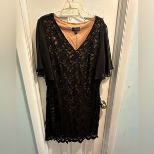 Black lace dress